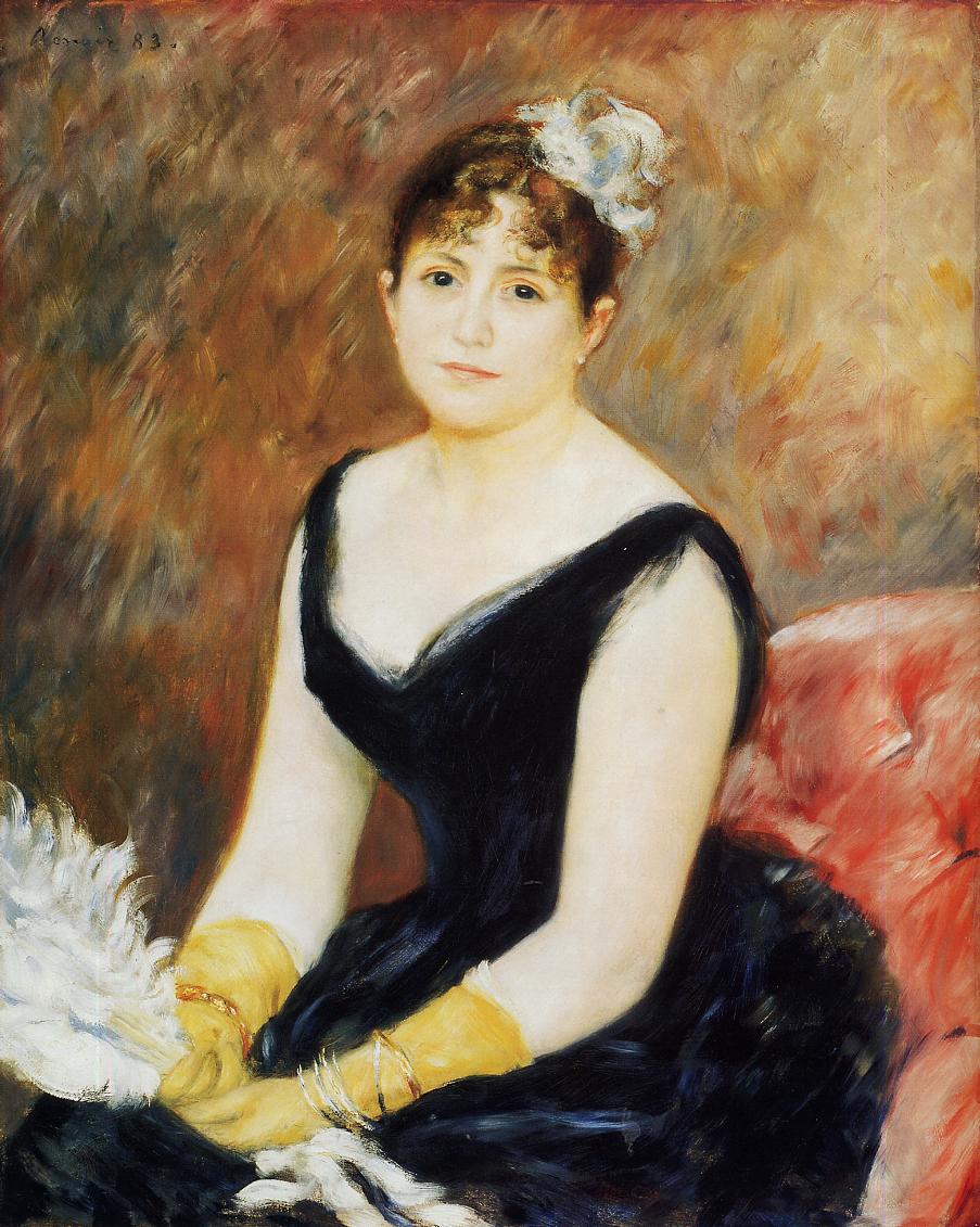 Madame Leon Clapisson (Marie Henriette Valentine Billet) - Pierre-Auguste Renoir painting on canvas